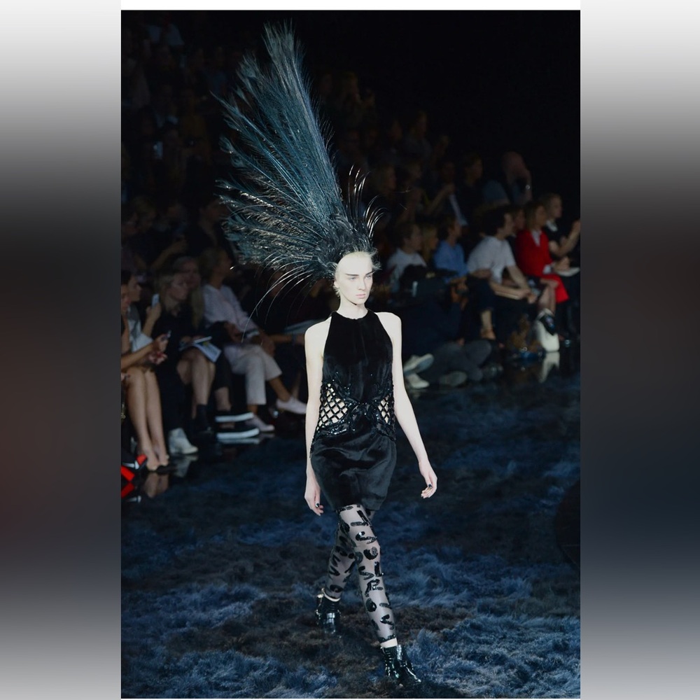 Louis Vuitton Spring 2014 Runway Black Sequin Dress